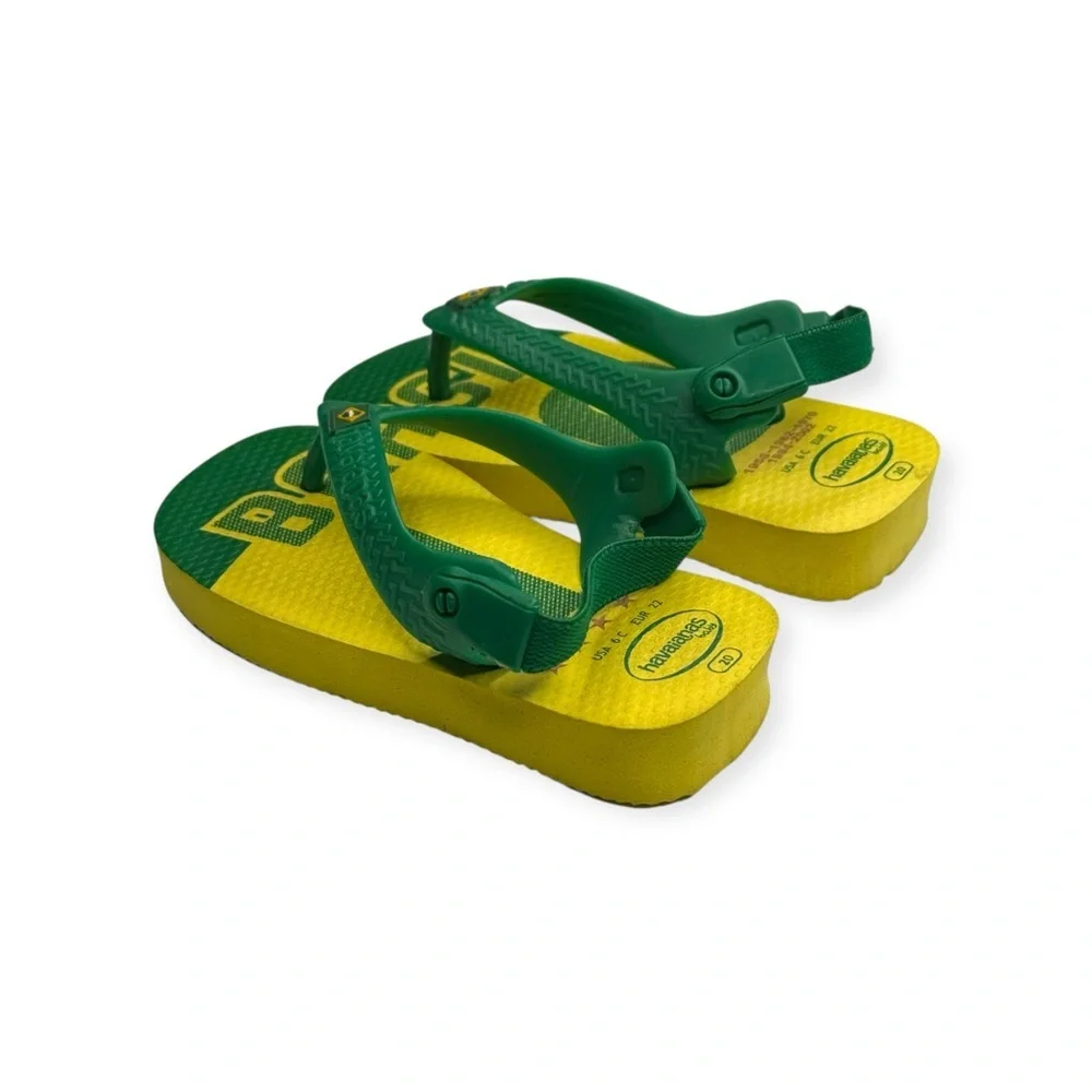 new Havaianas ✪ Ltd Ed FIFA World Cup Walker Sandal ✪ Brazil Yellow Green ✪ 6